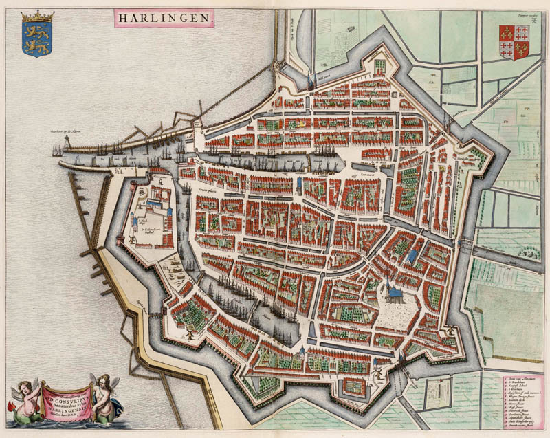 Harlingen 1649 Blaeu